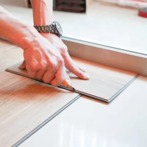 100% لوح أرضيات من الفينيل SPC مقاوم للماء 4 مم 5 مم